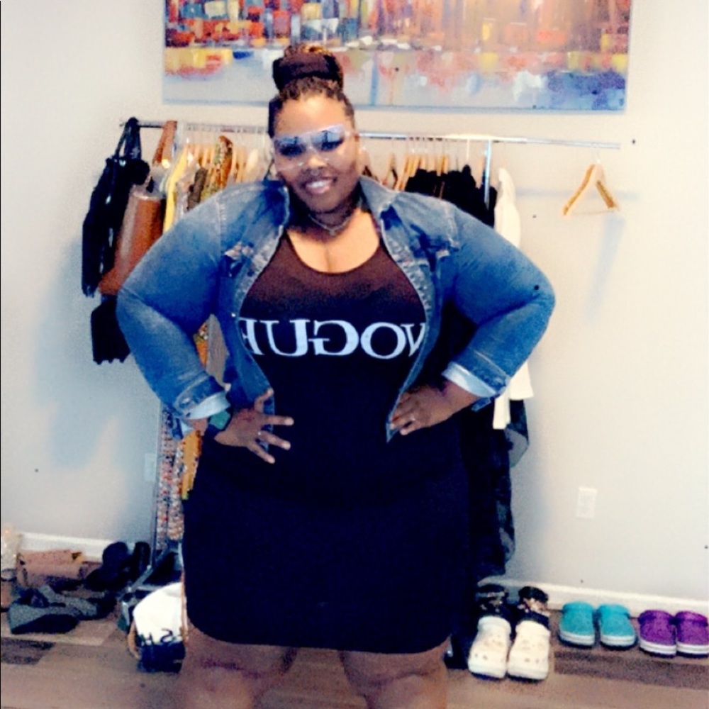 This dress comes in red and also black